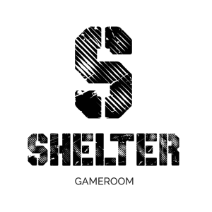 Shelter Gameroomin logo.